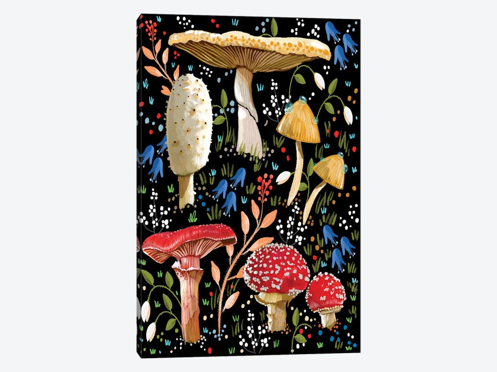 Mushroom Love by Thomas Little 1-piece Canvas Artwork