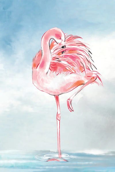 Flamingos: Flamingo Flirt by Thomas Little