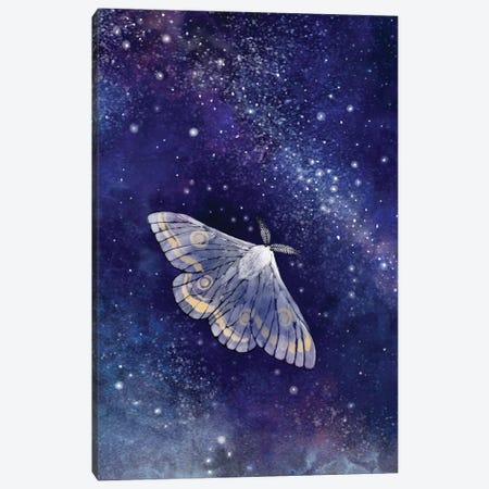 Moth And The Milky Way Canvas Print #TLT180} by Thomas Little Canvas Artwork