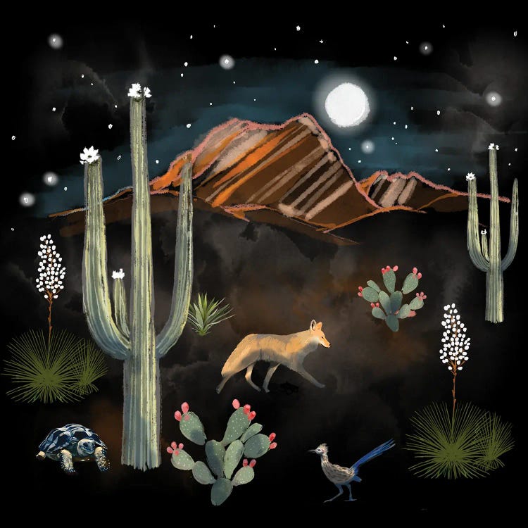 Desert Dwellers by Thomas Little wall art