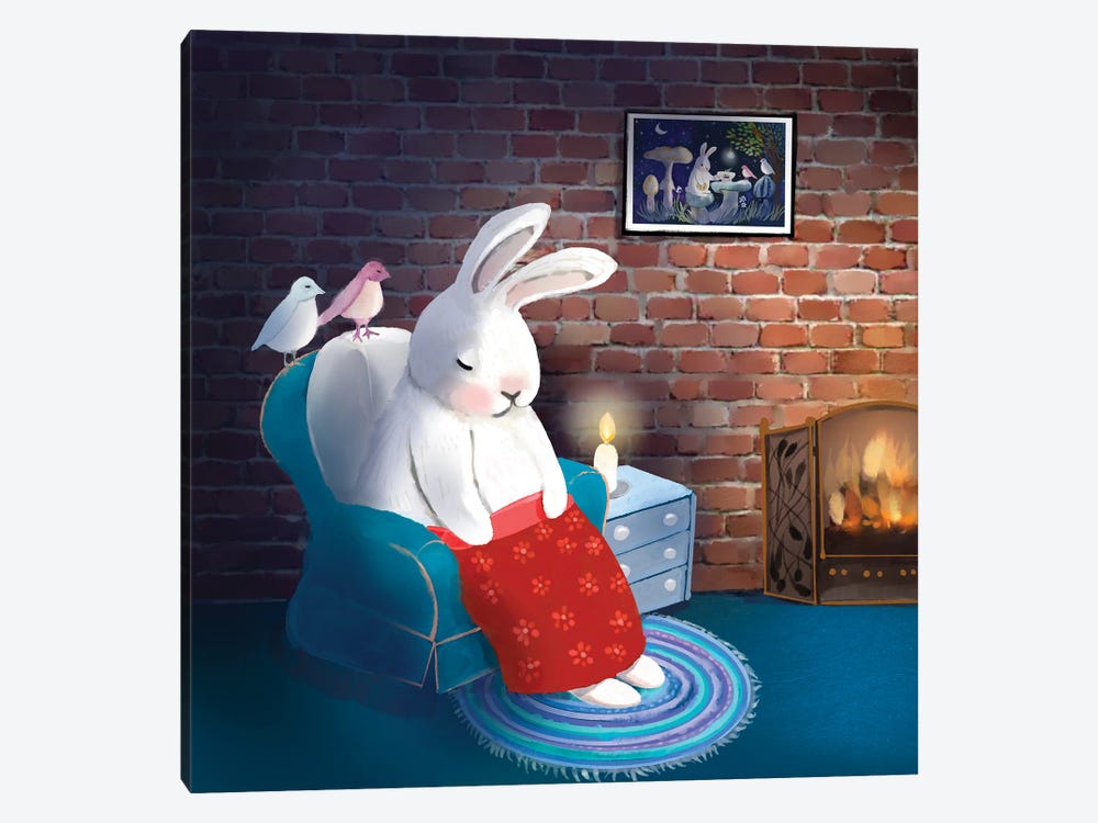 Nodding Off With Friends by Thomas Little 1-piece Canvas Artwork