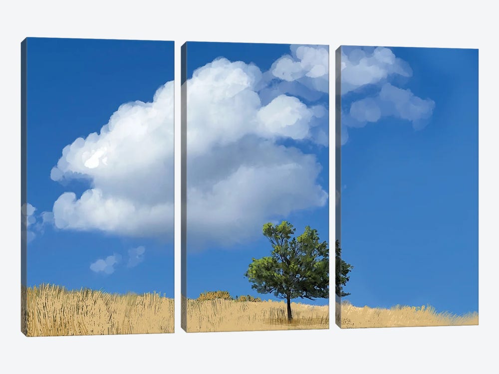 Perfect Sky Perfect Day by Thomas Little 3-piece Canvas Wall Art