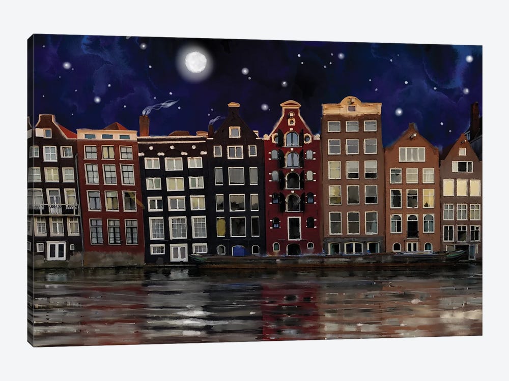 Amsterdam Dreams by Thomas Little 1-piece Canvas Artwork