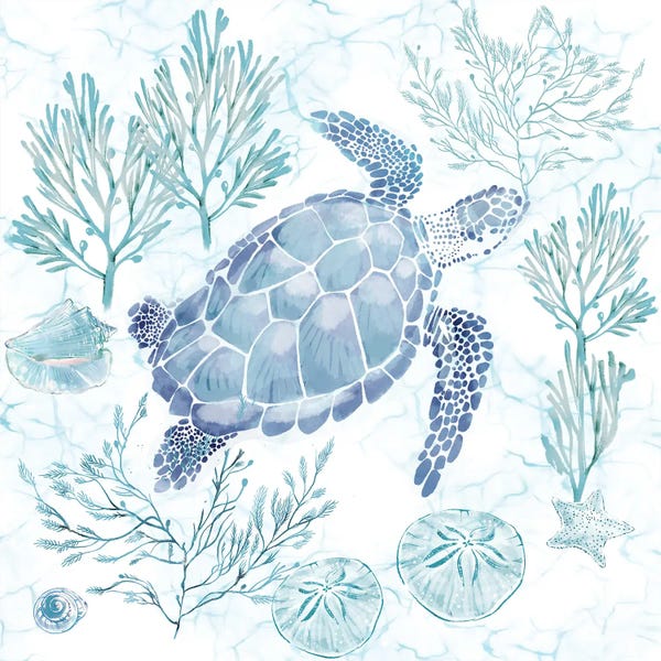 Thomas Little: Soft Seas Sea Turtle by Thomas Little