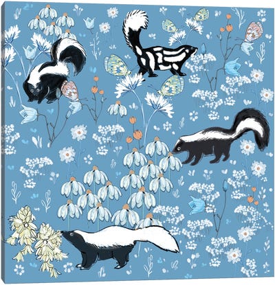 Smell Ya Latter Canvas Art Print - Animal Patterns