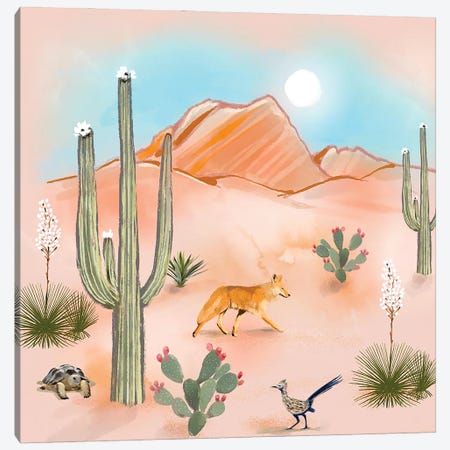 Desert Dweller Day Canvas Print #TLT234} by Thomas Little Art Print