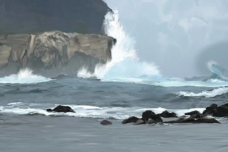 Stormy Sea by Thomas Little wall art