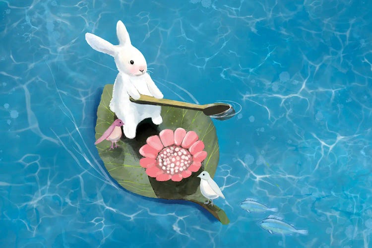 Paddling With Friends II by Thomas Little wall art