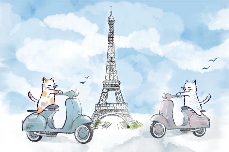 Perfect Day In Paris by Thomas Little wall art