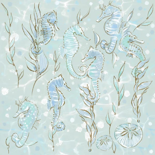 Thomas Little: Seahorse And Seaweed by Thomas Little