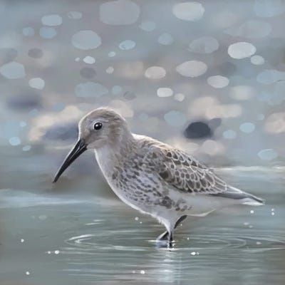 Morning Glow Sandpiper by Thomas Little art print