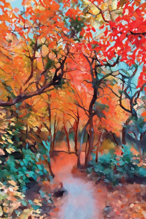 Walk Through Autum Trails by Thomas Little wall art