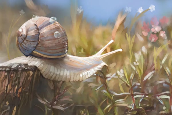 Thomas Little: Snail's Morning Stretch by Thomas Little