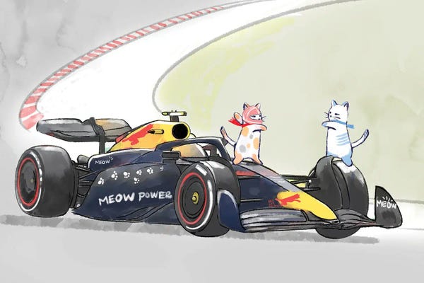 Office Humor: Global Cats K1 Racing by Thomas Little