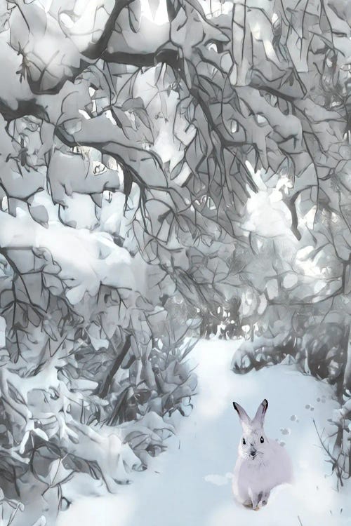 Snow Haven Snowshoe Hare