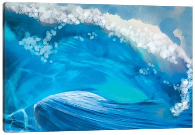 Cresting Wave Canvas Art Print - Thomas Little