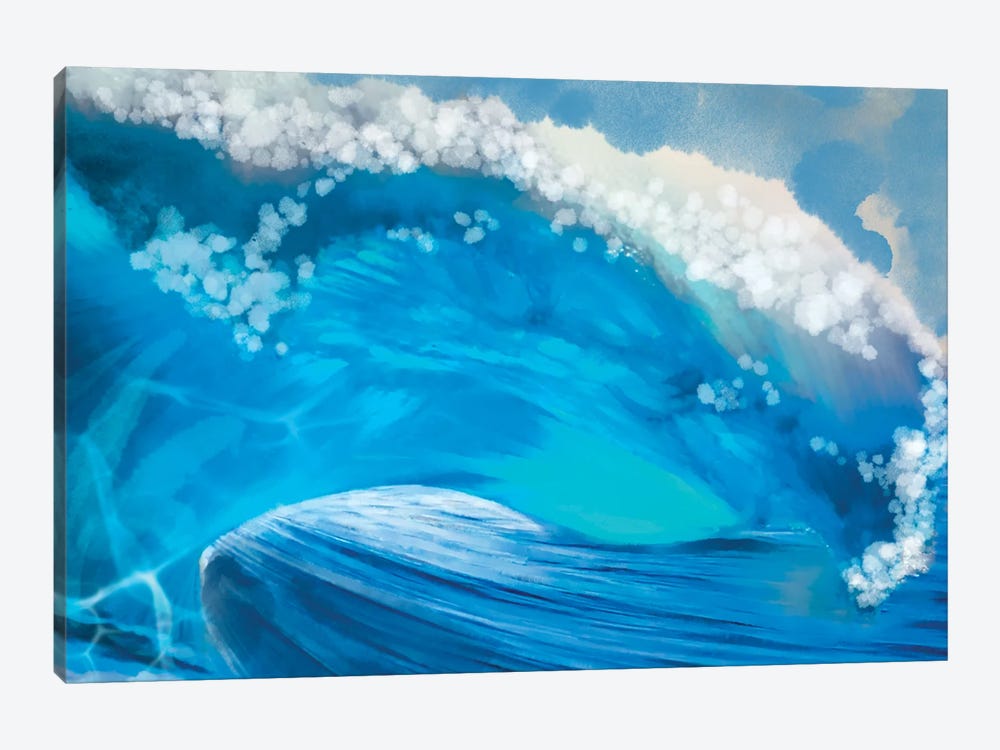 Cresting Wave by Thomas Little 1-piece Canvas Artwork