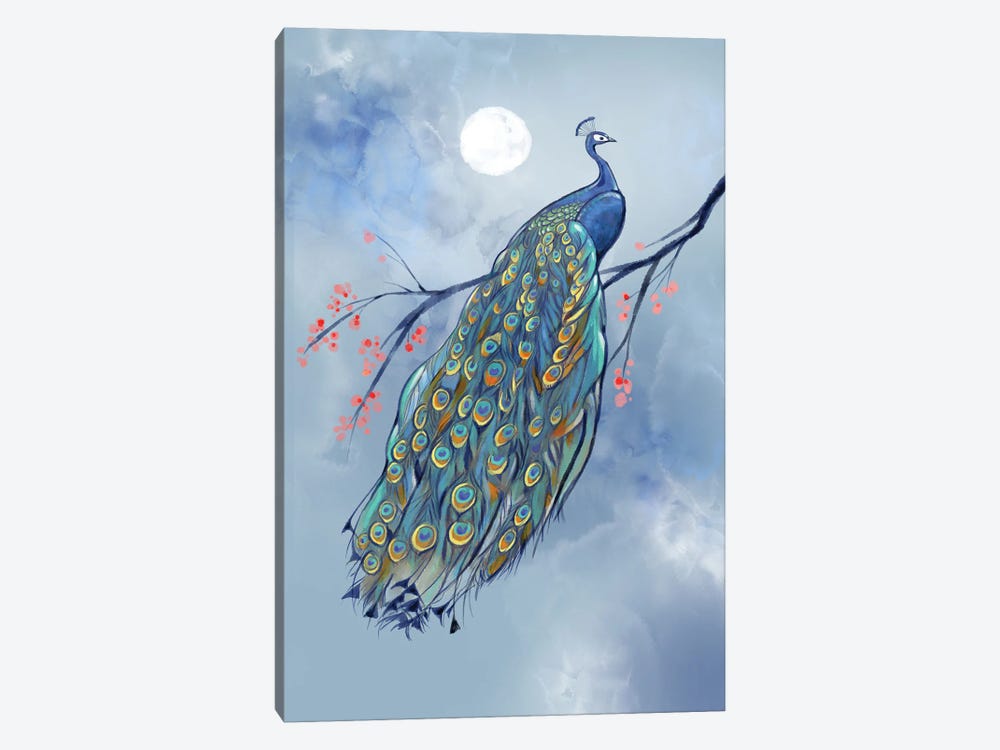 Peacock Splendor by Thomas Little 1-piece Canvas Art
