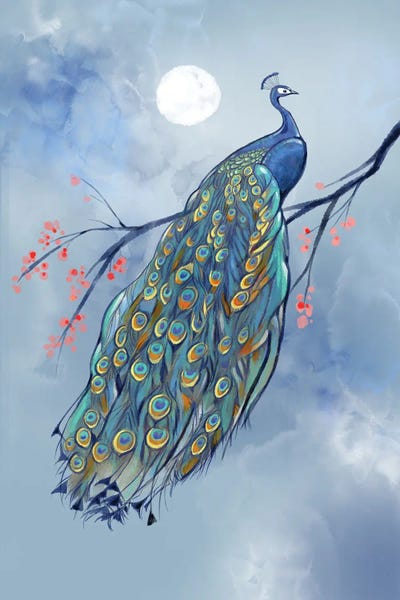 Blossoms: Peacock Splendor by Thomas Little