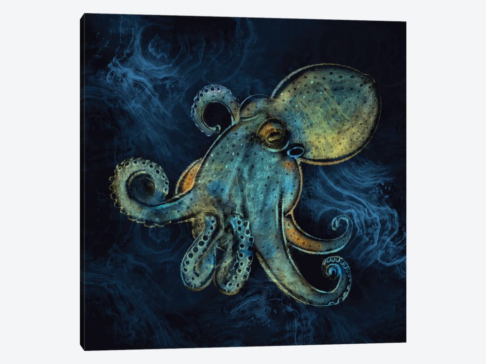 Mykonos Octopus by Thomas Little 1-piece Art Print