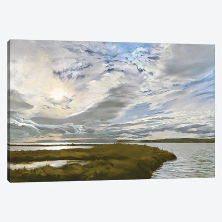 Day's End In Montpellier Canvas Print #TLT287} by Thomas Little Canvas Wall Art