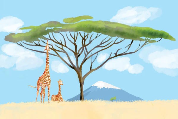 Giraffes: Alone Time With Mom by Thomas Little