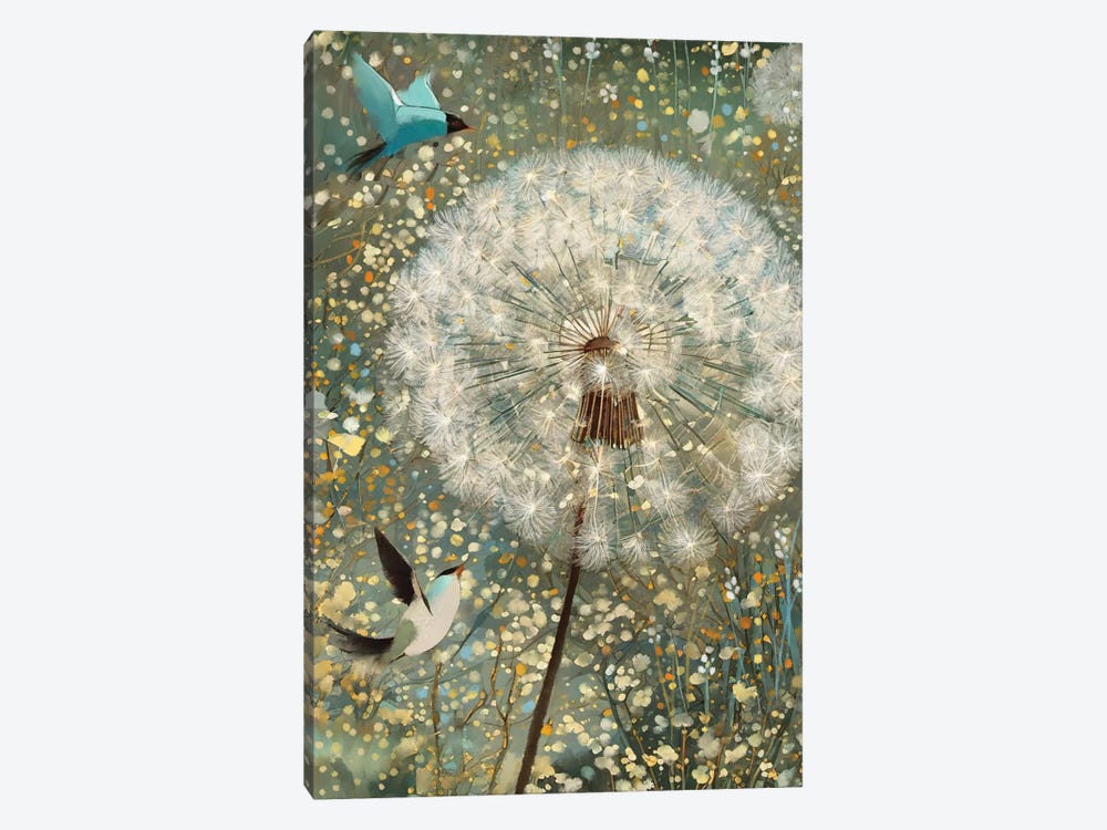 Field Of Dandelions by Thomas Little 1-piece Canvas Wall Art