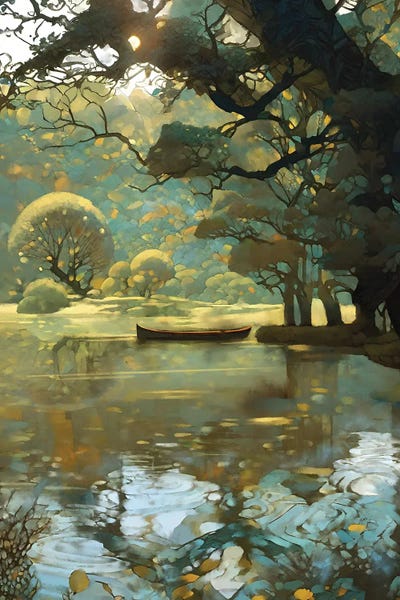 Canoes: Sunrise Forest by Thomas Little