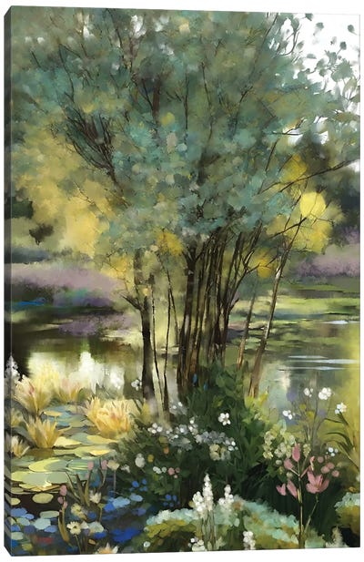 Enchanted Moments Canvas Art Print - Pond Art