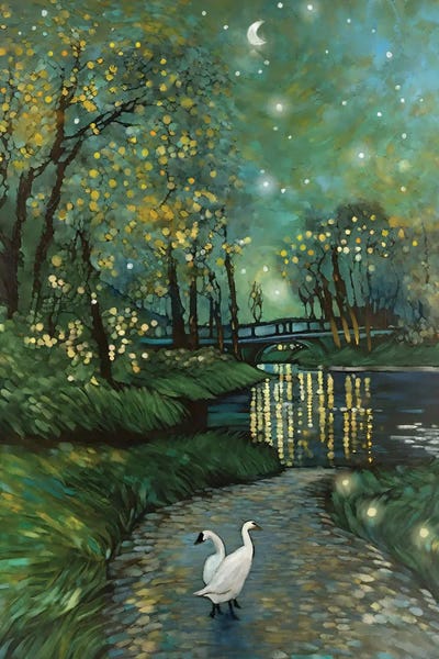 Bridges: Night Reflections by Thomas Little