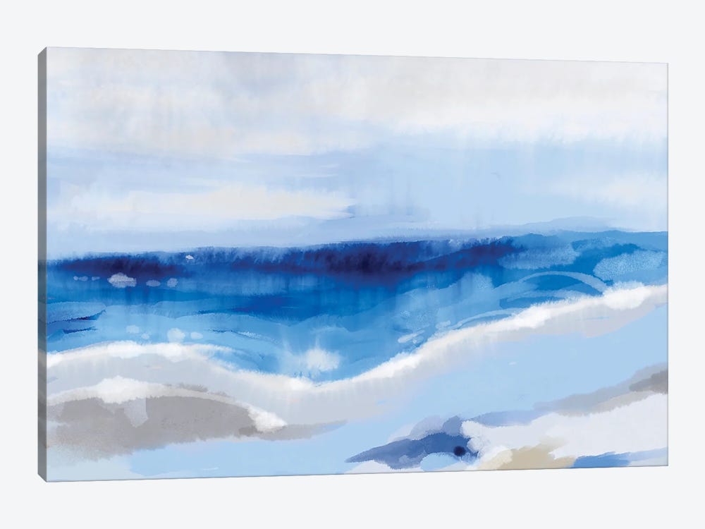 Day at the Beach, Coastal Dreams by Thomas Little 1-piece Canvas Print