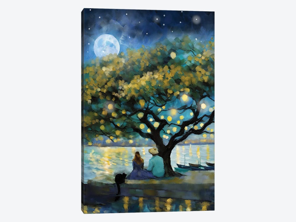In The Light Of A Blue Moon by Thomas Little 1-piece Art Print