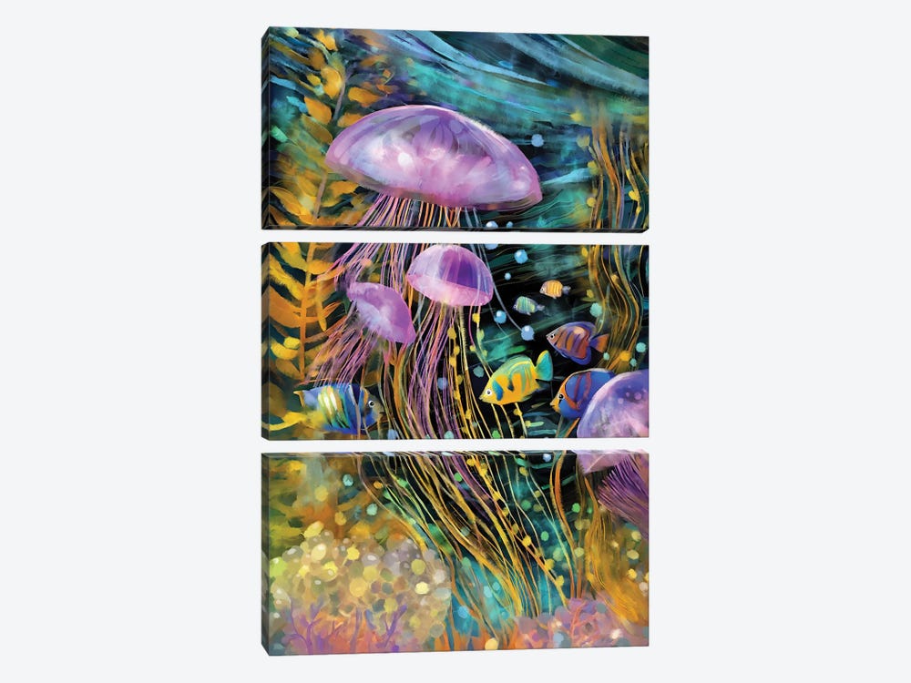 Tropical Emotion by Thomas Little 3-piece Canvas Art