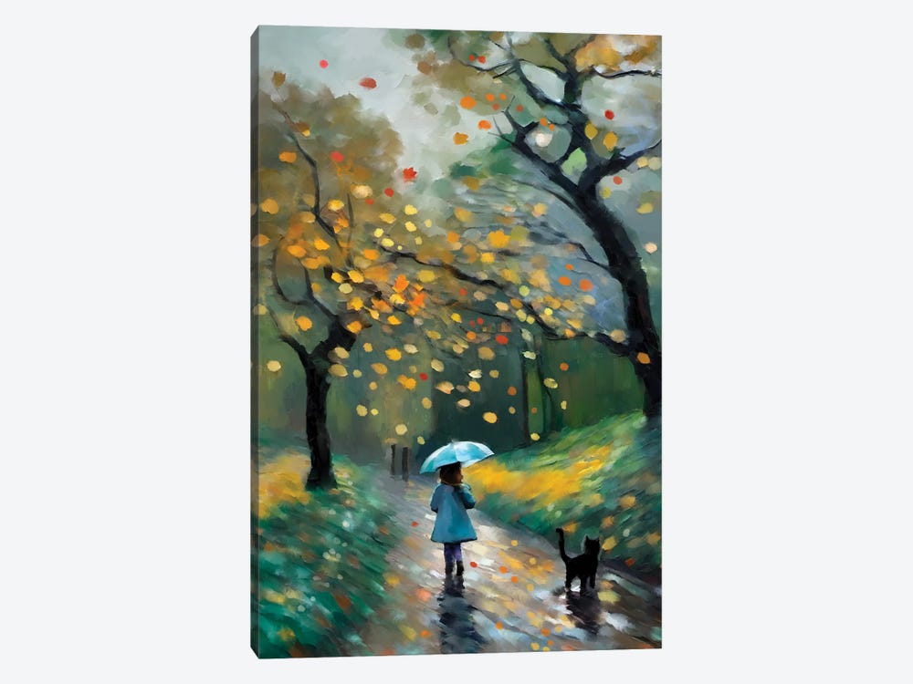 Autumn Rains by Thomas Little 1-piece Canvas Print
