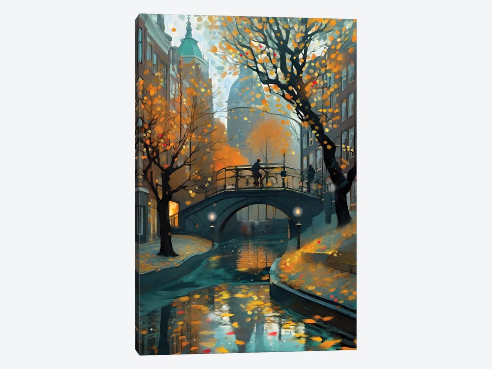 Autumn In Amsterdam by Thomas Little 1-piece Art Print