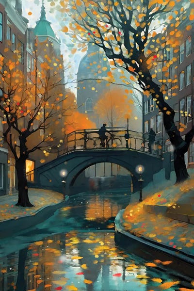 Bridges: Autumn In Amsterdam by Thomas Little