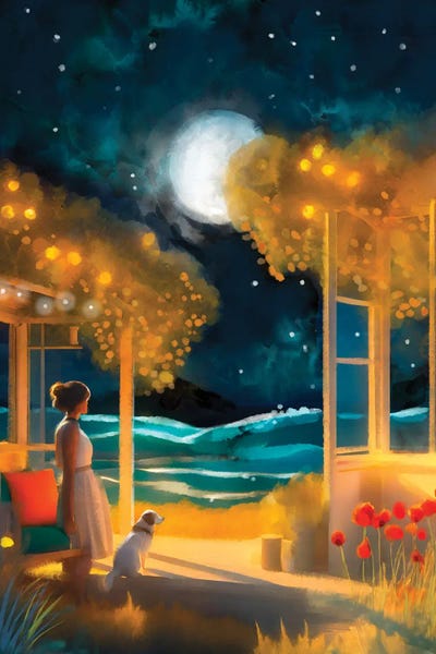 Large Art for Bedroom - Canvas Prints: Sea Breeze by Thomas Little