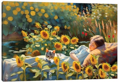 Dreaming Of Summer's Past Canvas Art Print - Thomas Little