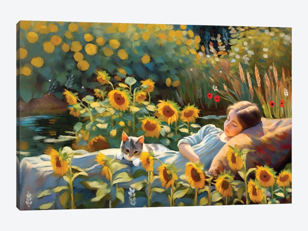 Dreaming Of Summer's Past by Thomas Little 1-piece Canvas Wall Art