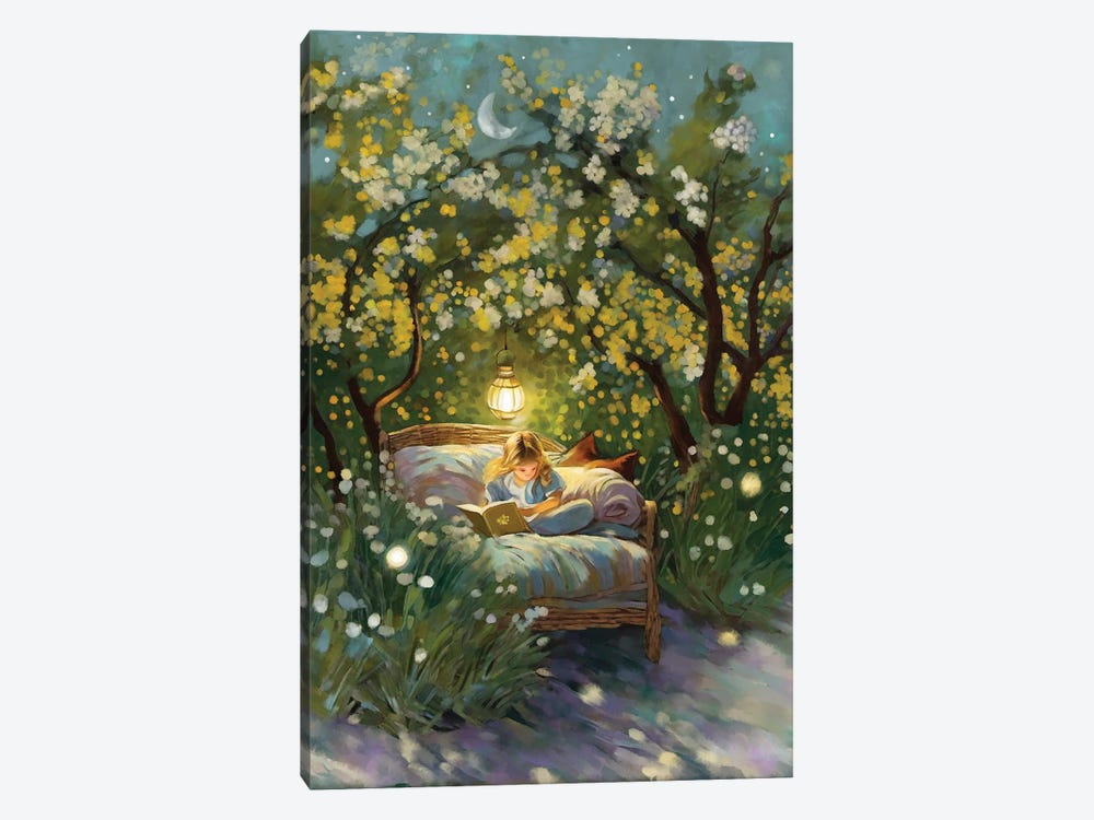 The Magic Of Reading by Thomas Little 1-piece Canvas Art Print