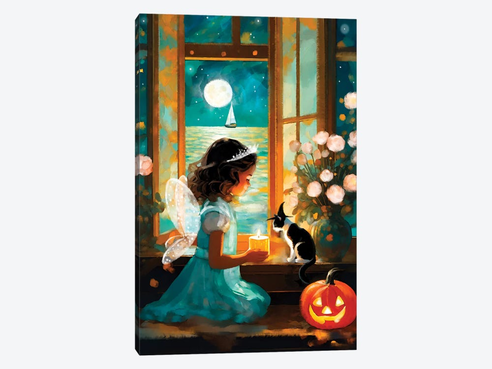 Time For Trick-Or-Treat by Thomas Little 1-piece Canvas Artwork