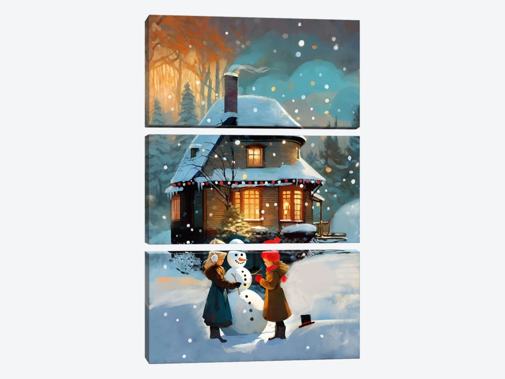 Do You Want To Build A Snowman by Thomas Little 3-piece Art Print