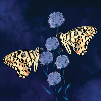 Fluff and Butterflies by Thomas Little multi panel art