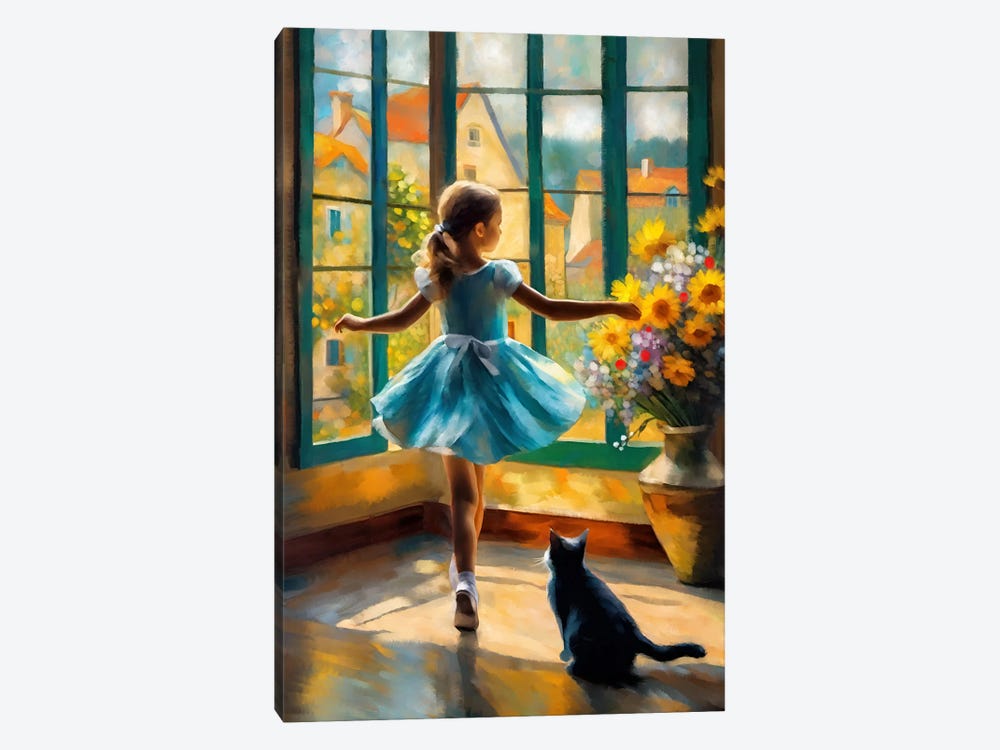 Learning To Dance by Thomas Little 1-piece Canvas Print