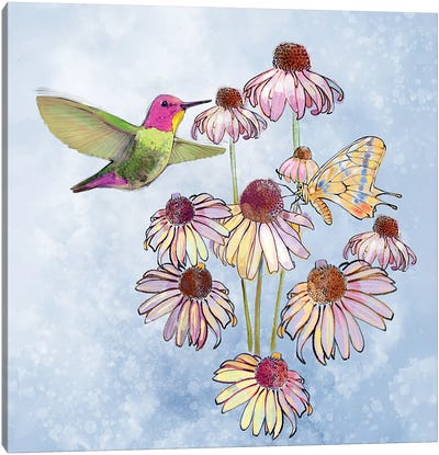 Flutter Canvas Art Print - Daisy Art