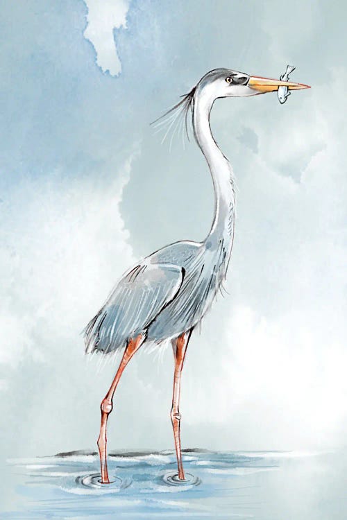 Great Blue by Thomas Little wall art