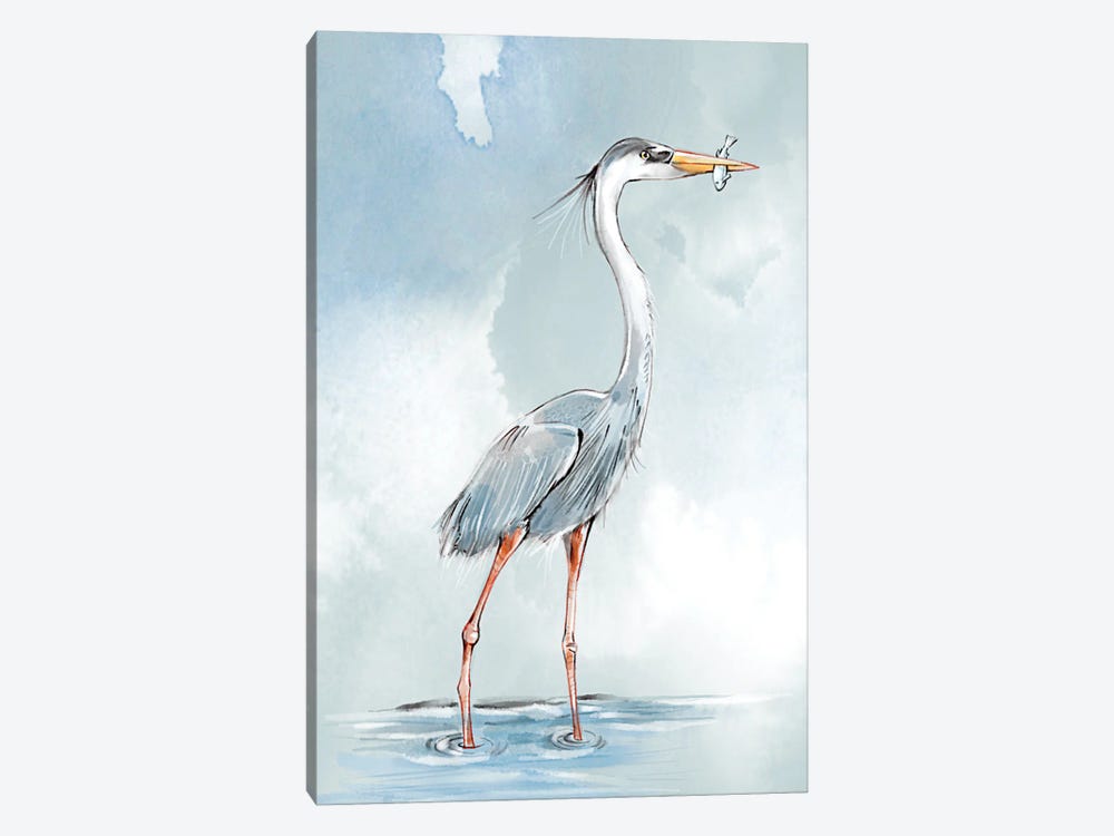 Great Blue by Thomas Little 1-piece Canvas Artwork