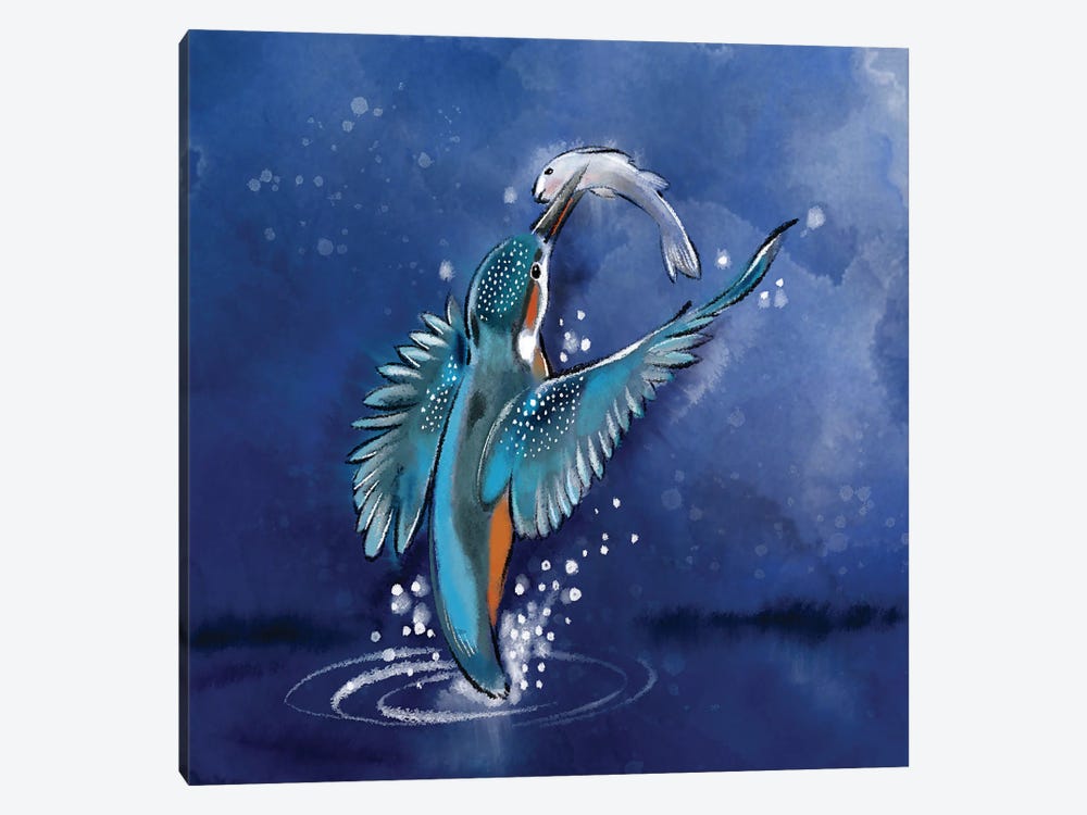 Kingfisher Rising by Thomas Little 1-piece Art Print
