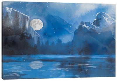 Moonrise Canvas Art Print - Thomas Little