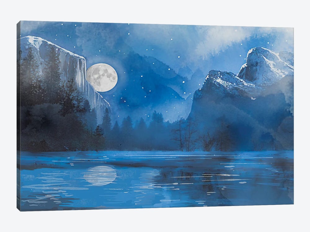 Moonrise by Thomas Little 1-piece Canvas Print
